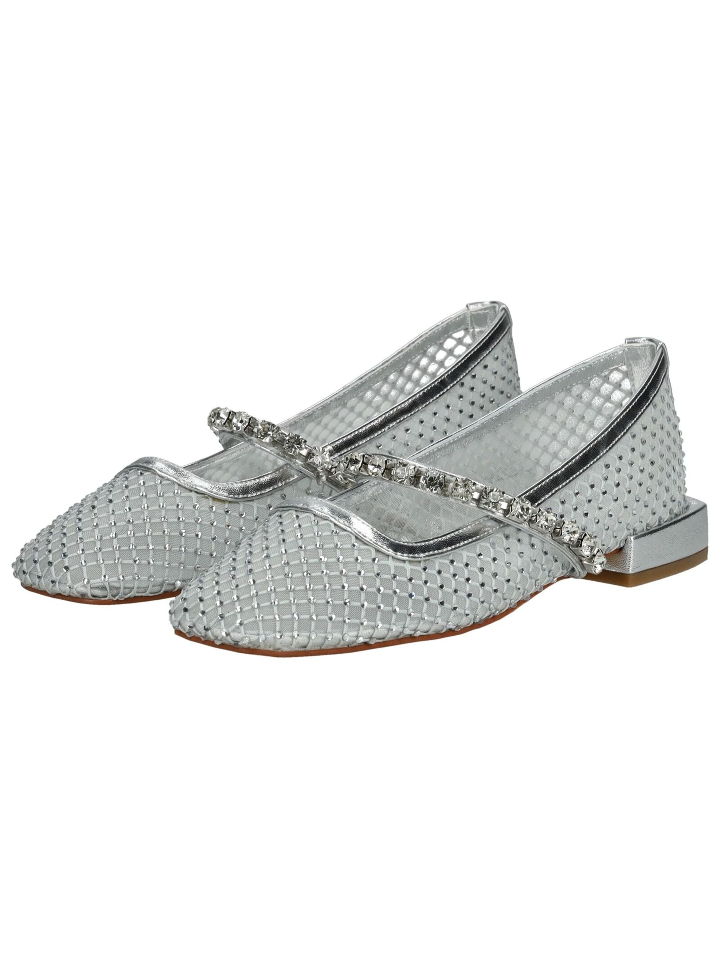 Ballerines à lanières Alma En Pena en argent