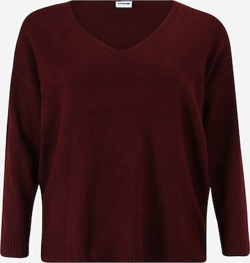 Noisy May Curve Sweater 'Son' in Red: front