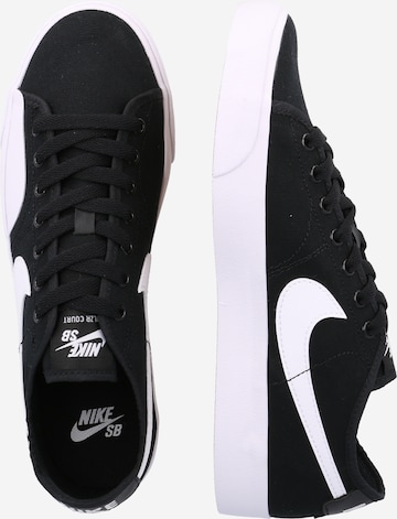 Nike SB Rövid szárú sportcipők 'Blazer Court' - fekete