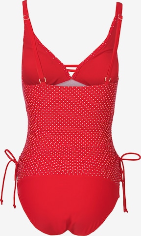 Bustier Tankini 'AVA' petit amour en rouge