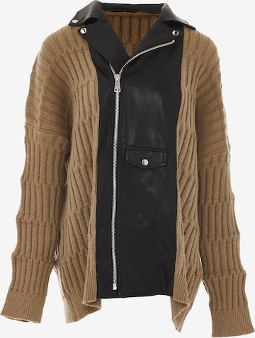 NAEMI Knit cardigan in Brown: front