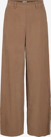 OBJECT Wide Leg Hose 'Lilie' in Braun: predná strana