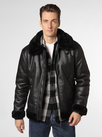 ALPHA INDUSTRIES - Chaqueta de invierno 'B3 FL' en negro: frente