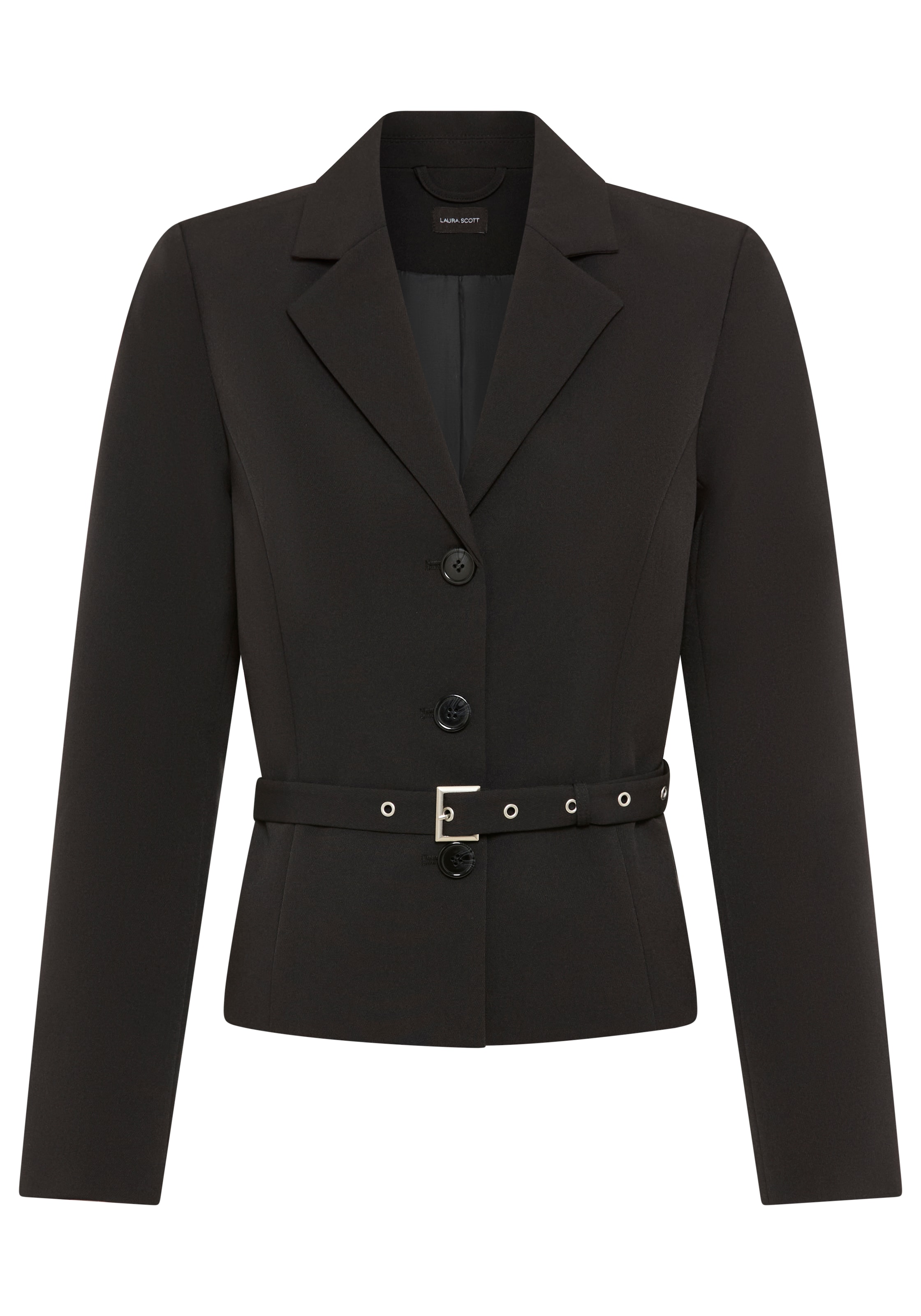 LAURA SCOTT Blazer in Black: front