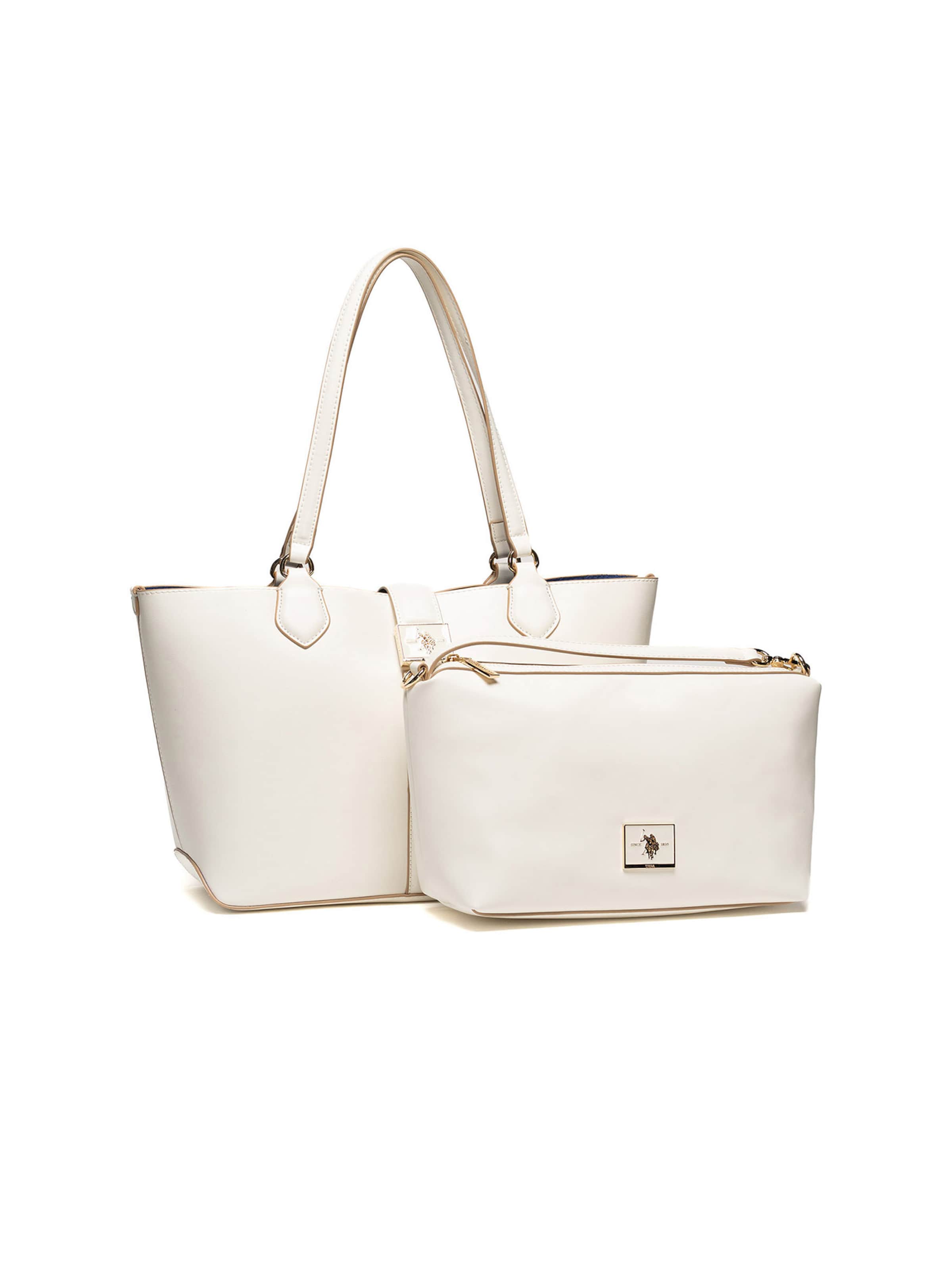 Shopper di U.S. POLO ASSN. in bianco: frontale