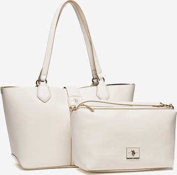Shopper di U.S. POLO ASSN. in bianco: frontale