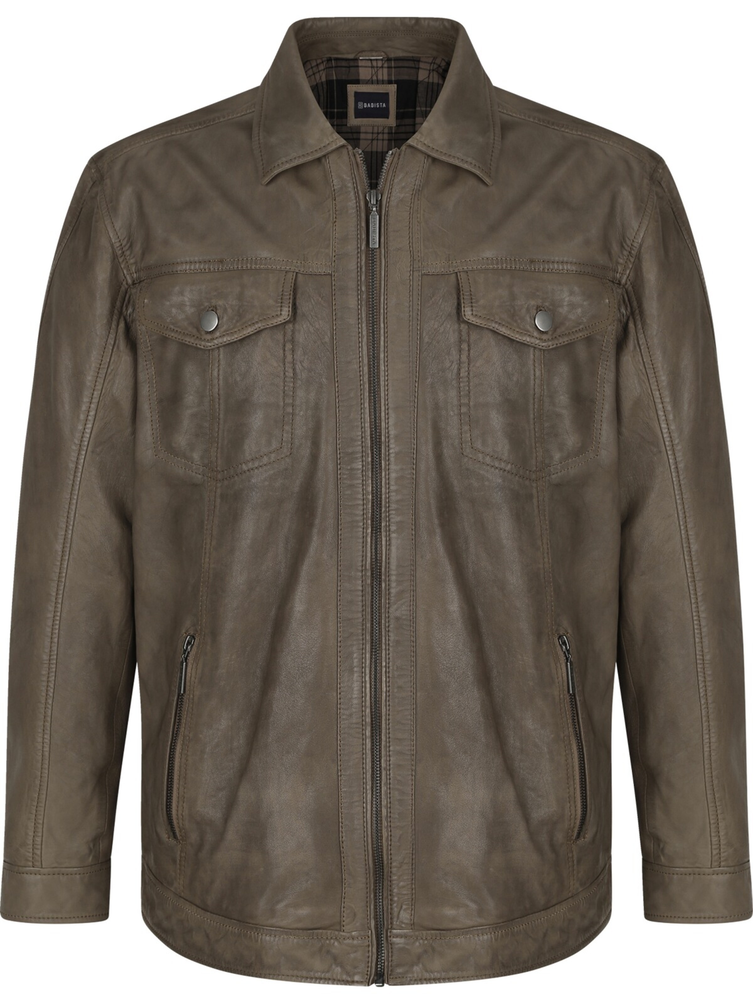 BABISTA Between-Season Jacket ' Zanlite ' in Brown: front