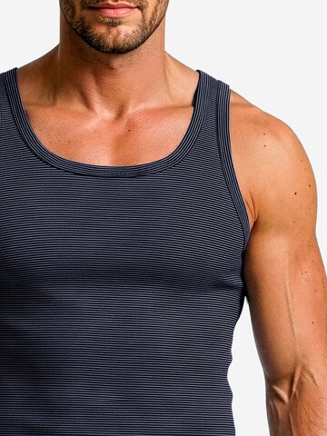 ESGE Undershirt 'Feinripp Ringel' in Blue