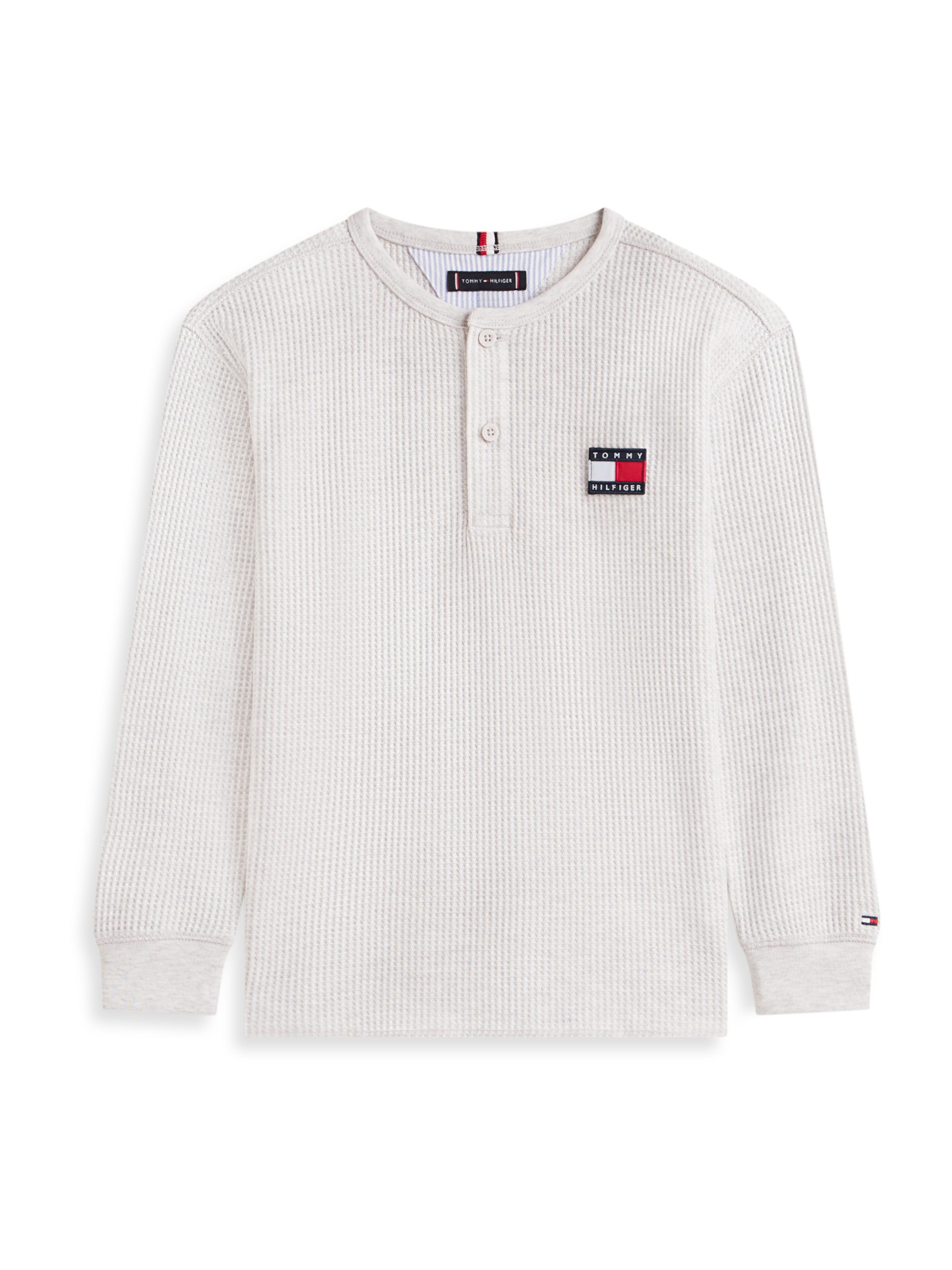TOMMY HILFIGER T-shirt 'HERITAGE' i grå: framsida
