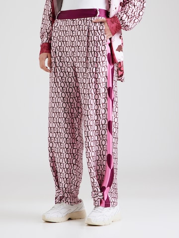 Loosefit Pantalon 'Love' miss goodlife en rose : devant