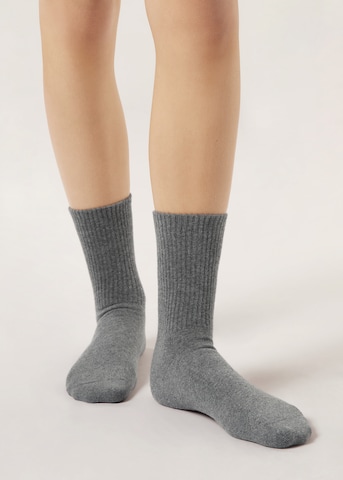 CALZEDONIA Socks in Grey: front