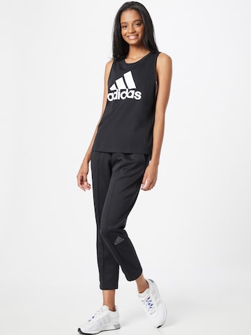 ADIDAS SPORTSWEAR Αθλητικό τοπ 'Essentials' σε μαύρο