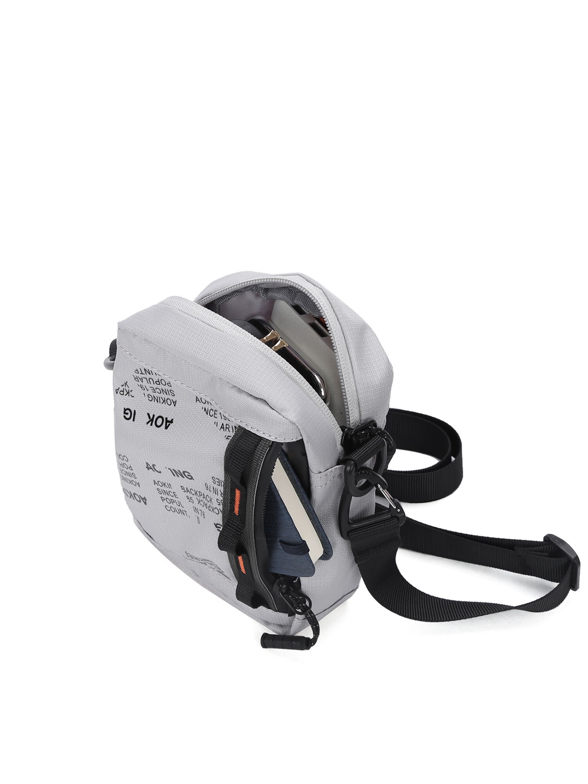 Aoking Umhängetasche in Grau: Vorderseite