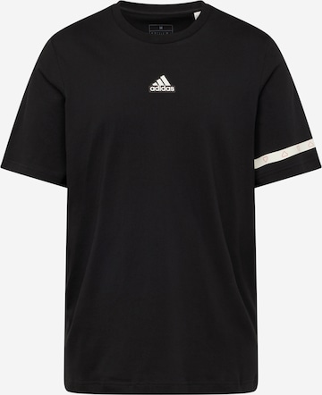 ADIDAS SPORTSWEAR Λειτουργικό μπλουζάκι σε μαύρο: μπροστά