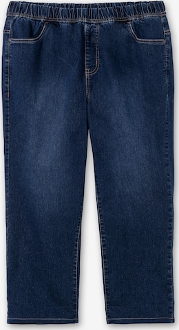 SHEEGO Slimfit Jeans in Blauw: voorkant