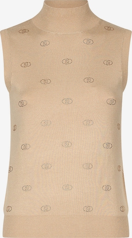 Top brodat de la Liu Jo pe bej: față