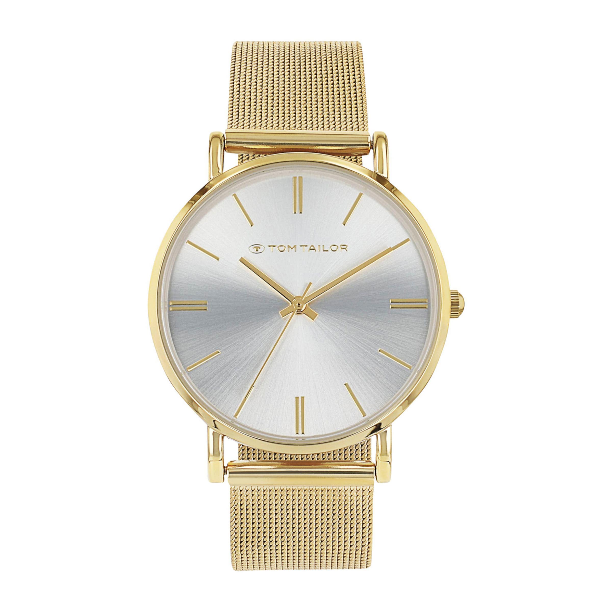 TOM TAILOR Analog Watch in Gold: front