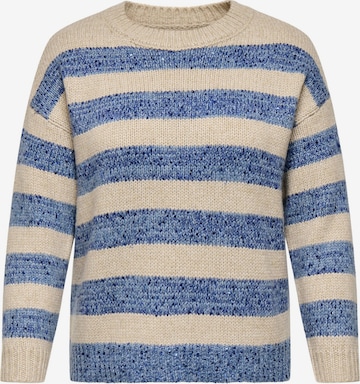 Pull-over 'CARDundee' ONLY Carmakoma en beige : devant