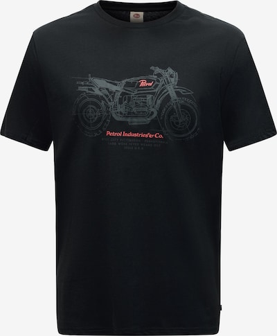 Petrol Industries T-Shirt en S en taupe / melon / noir, Vue avec produit