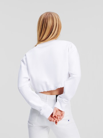 KARL LAGERFELD JEANS Μπλούζα φούτερ σε λευκό