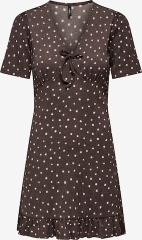 ONLY Рокля 'ONLMOLLY' в кафяво: отпред