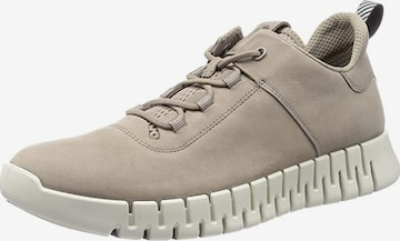 ECCO Athletic Lace-Up Shoes in Brown: front