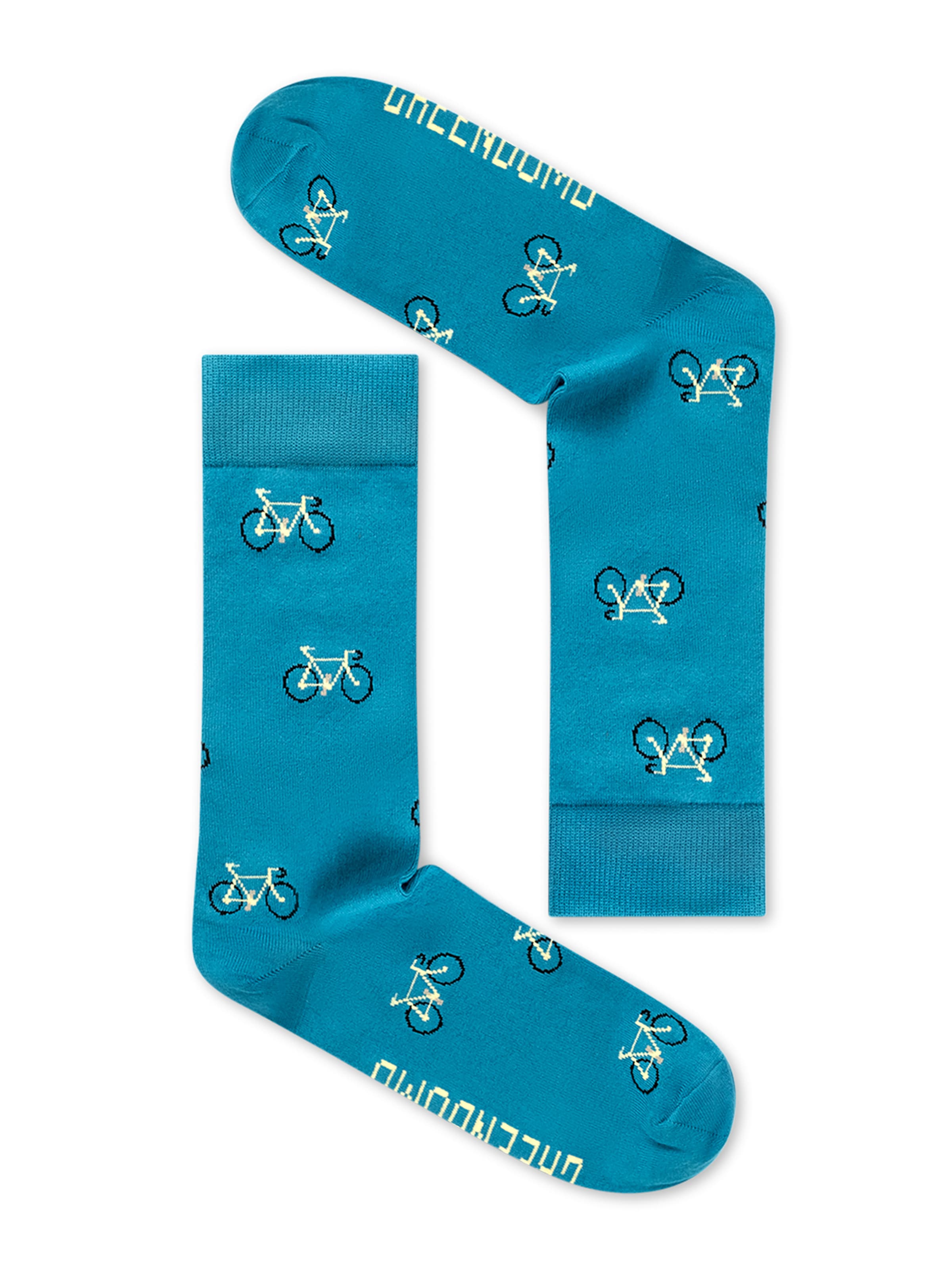 GREENBOMB Socken 'Bike Vintage Small 2' in Blau: Vorderseite