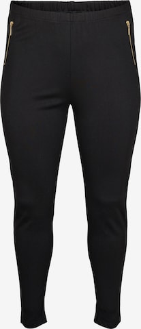 Zizzi - Leggings 'Cawinola' en negro: frente