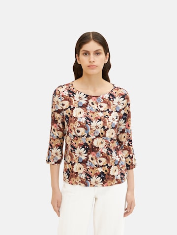 TOM TAILOR - Blusa em castanho: frente