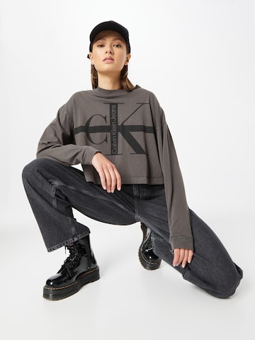 Calvin Klein Jeans Mikina – šedá