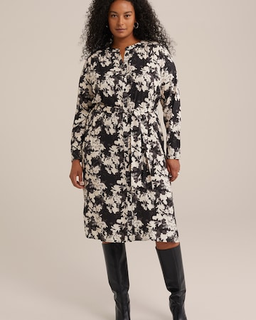 WE Fashion Jurk in Zwart: voorkant