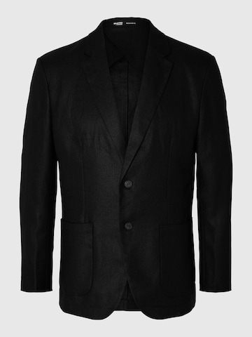 SELECTED HOMME Regular fit Colbert in Zwart: voorkant