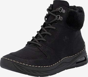 Rieker Lace-Up Boots '44555' in Black: front