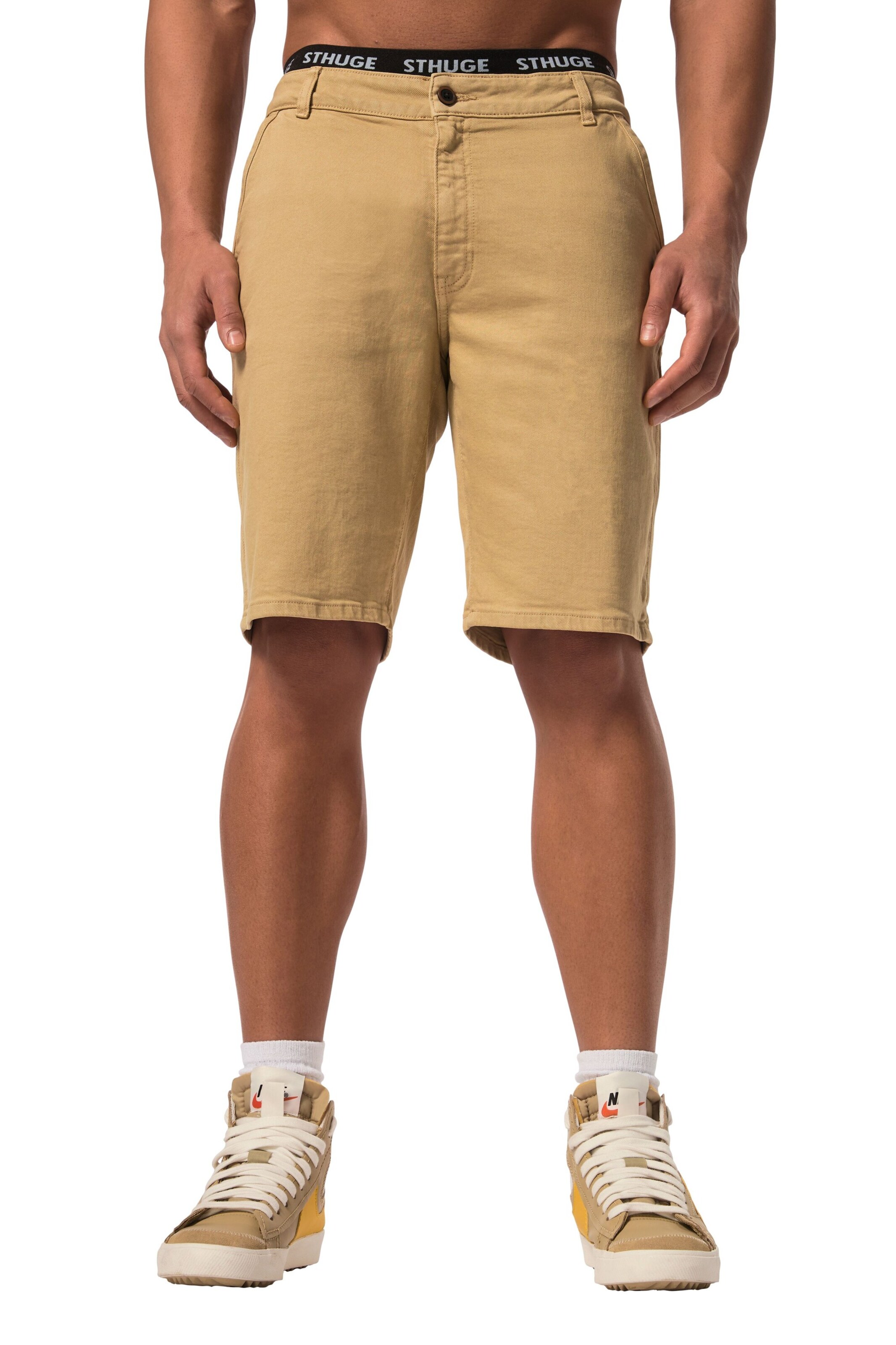 STHUGE Regular Shorts in Beige: Vorderseite