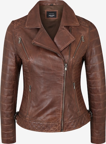KRISS Between-Season Jacket 'LOKRE' in Brown: front