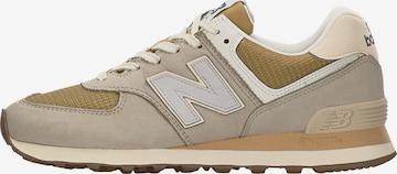Baskets basses '574' new balance en gris : devant