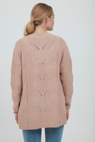 Oxmo Knit Cardigan 'Cle' in Pink