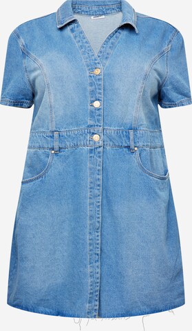 Noisy May Curve Shirt Dress 'LISA' in Blue: front