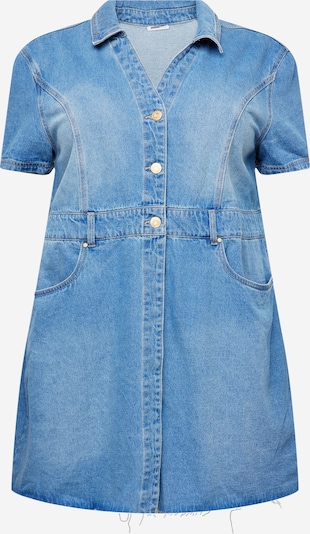 Noisy May Curve Sukienka koszulowa 'LISA' w kolorze niebieski denimm, Podgląd produktu