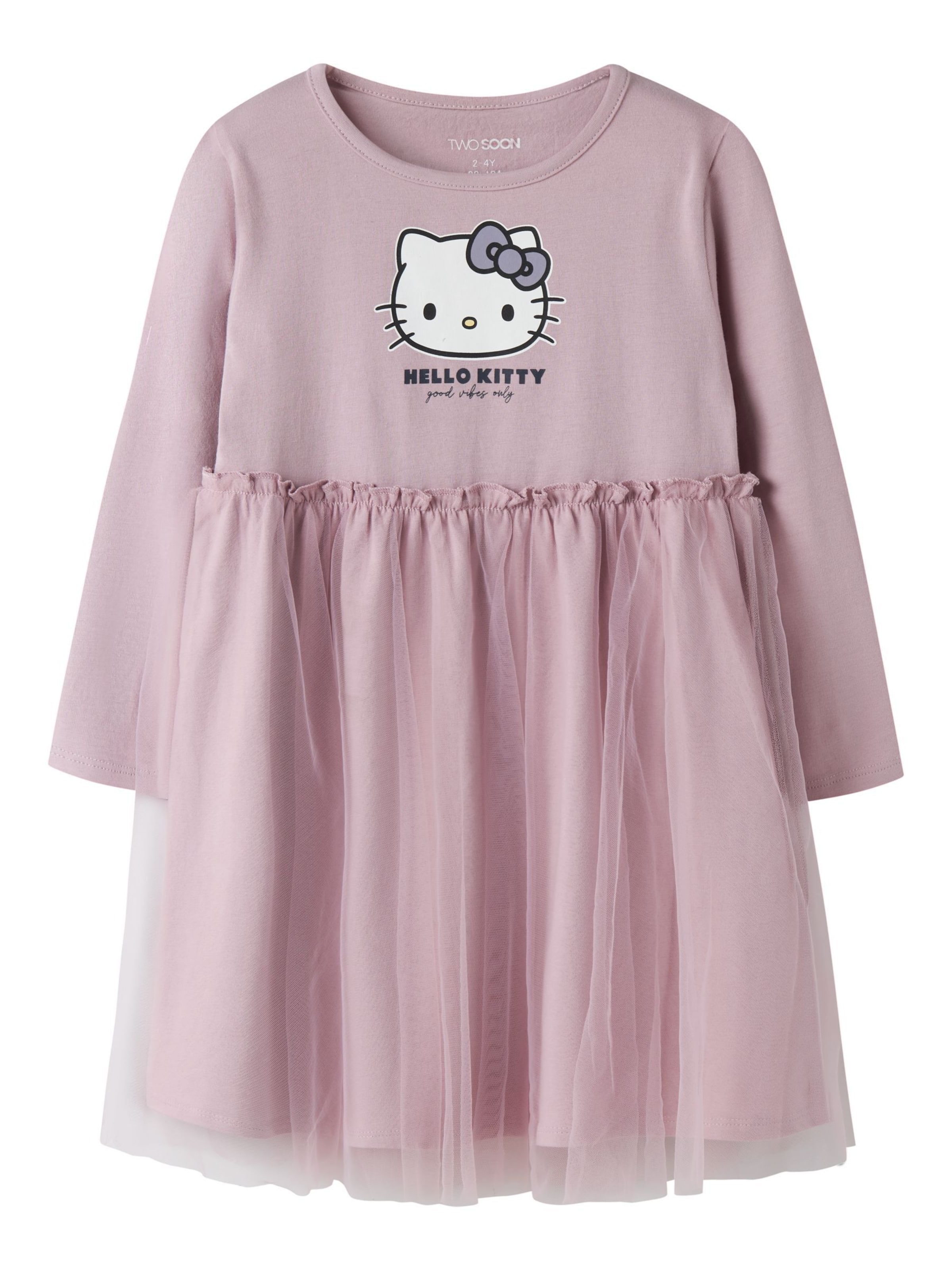 TWO SOON Sukienka 'Hello Kitty' w kolorze różowy: przód