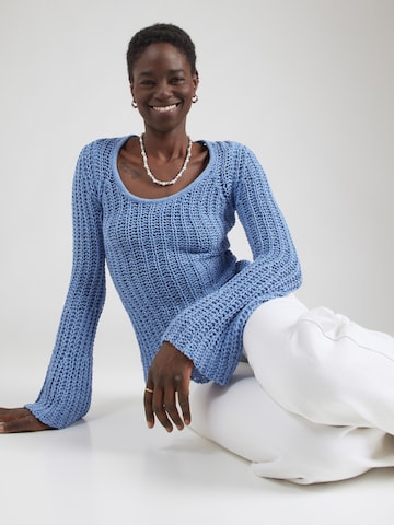 mėlyna TOPSHOP Megztinis 'FENJA': priekis