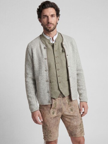 SPIETH & WENSKY Knit cardigan 'Klemens' in Grey: front