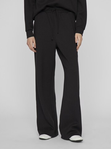 VILA Wide Leg Bukser i sort: forside