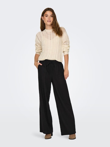 JDY Wide leg Broek 'Say' in Zwart