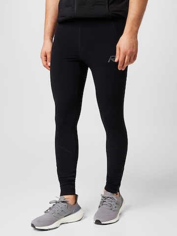 Skinny Pantalon de sport 'MASIO' Rukka en noir : devant