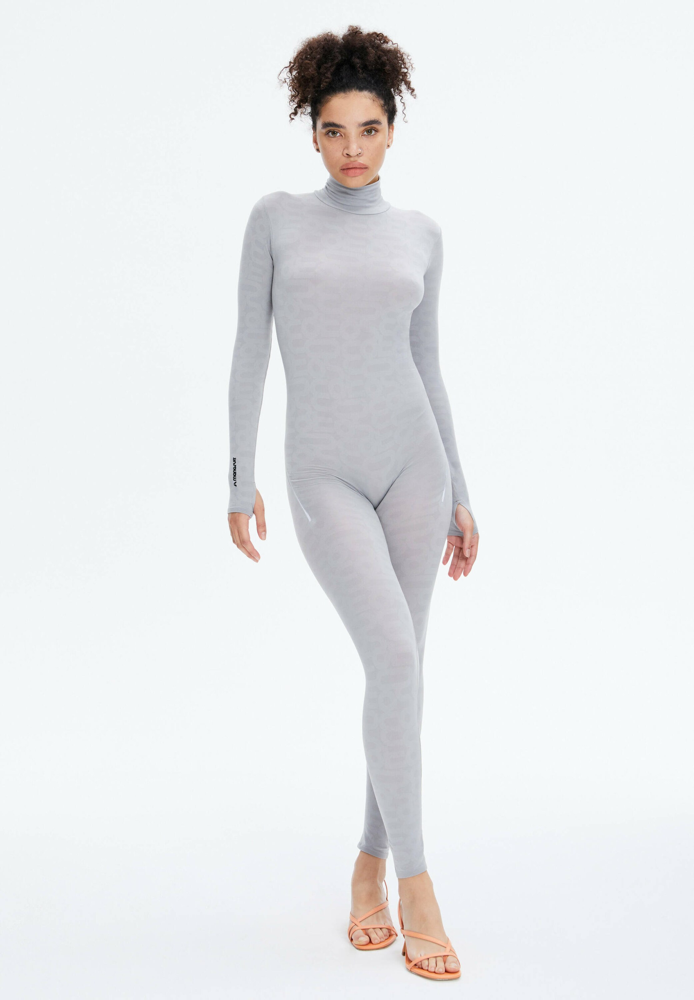 Frauen Sportbekleidung MONOSUIT Sportanzug in Grau - AG96216 Frauen Sportbekleidung MONOSUIT Sportanzug in Grau - AG96216
