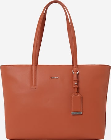 oranžinė Calvin Klein Pirkinių krepšys 'MUST'