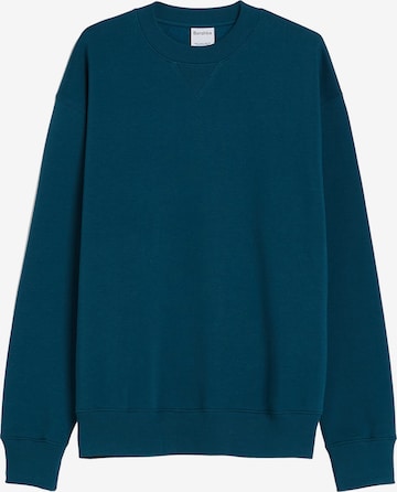 Sweat-shirt Bershka en bleu : devant