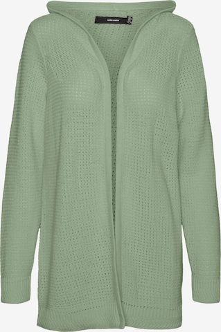 VERO MODA Knit Cardigan 'SKYLA' in Green: front