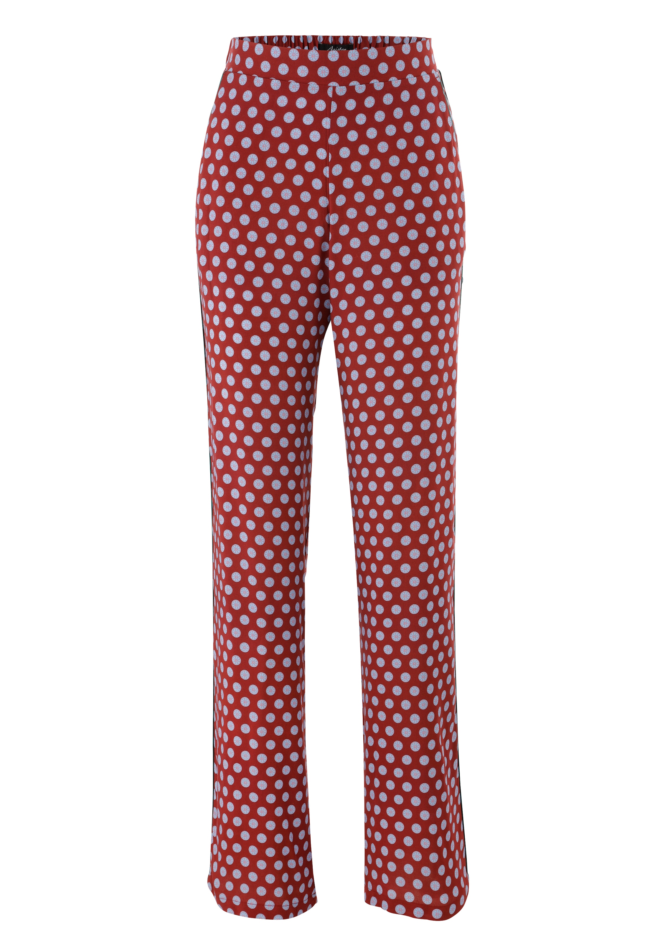 Aniston CASUAL Pajama Pants in Red: front